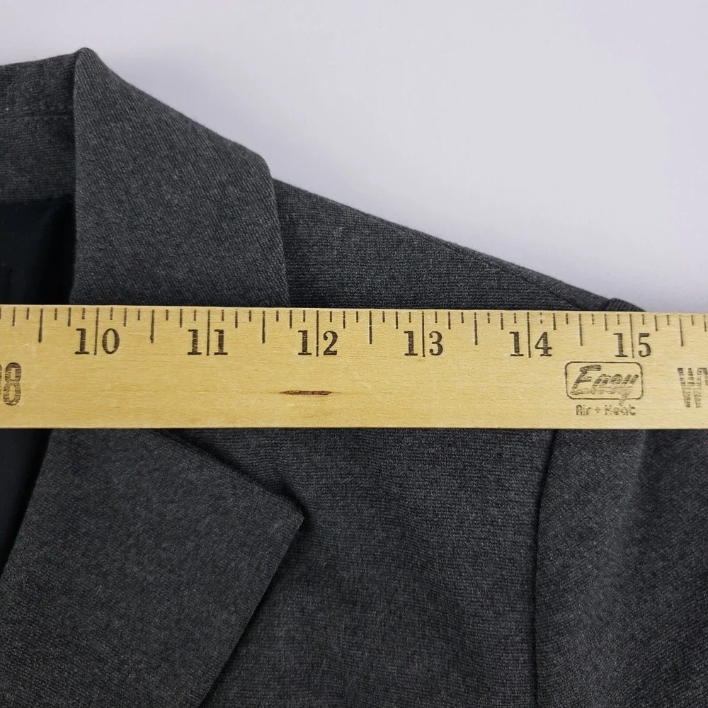 Lafayette 148 Blazer Women's‎ Size 2 Gray Long Sleeve Button Stretch Suit Jacket
